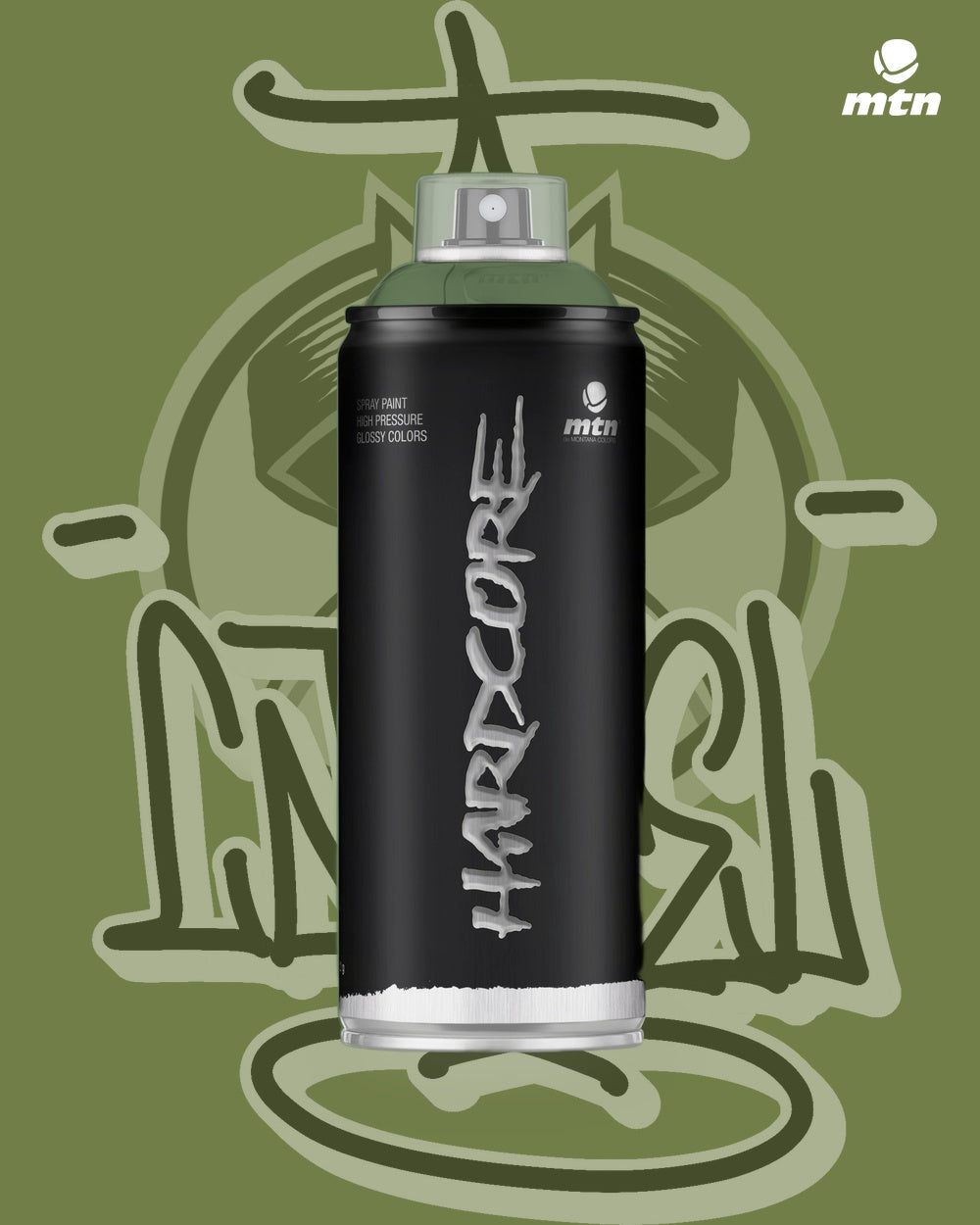 RV-6013 Khaki Green spray paint can, Cartel Paint Supplies