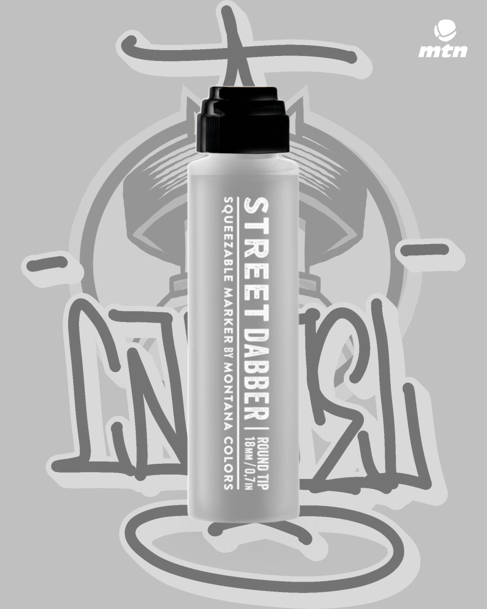 MTN Street Dabber - Paint 18 Silver, Cartel Paint Supplies