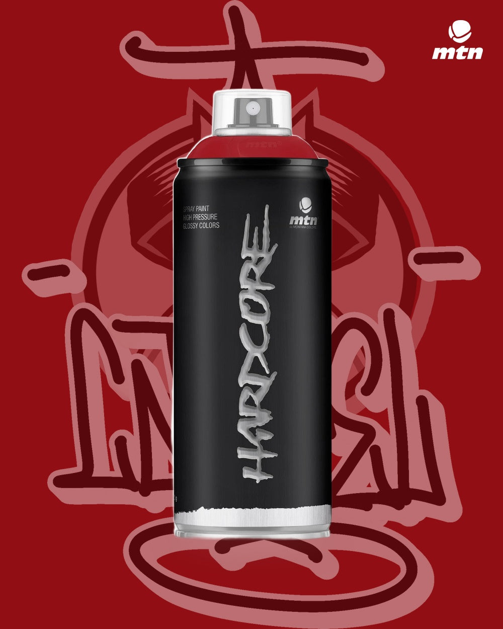 MTN Hardcore 400ml Prometheus Orange RV-210 spray paint can, Cartel Paint Supplies