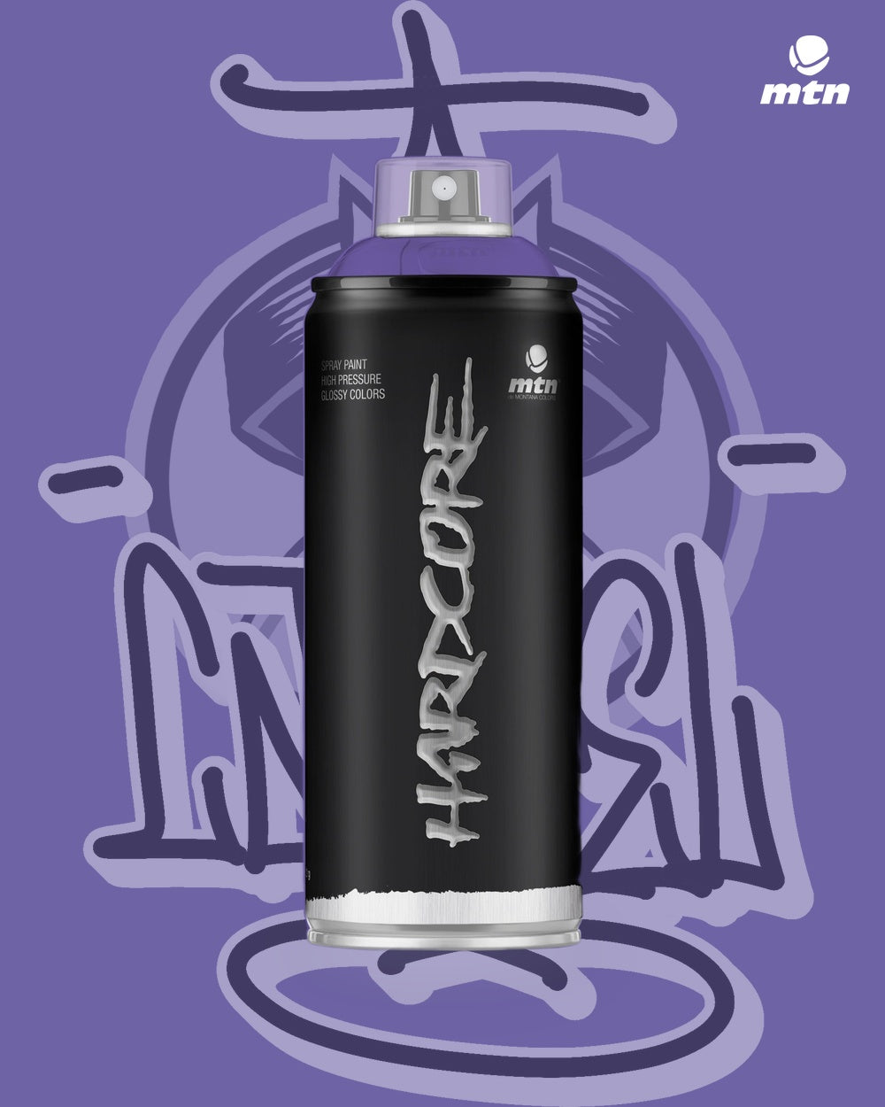 MTN Hardcore Spray Paint - Prophet Violet - 400ml spray paint can, Cartel Paint Supplies