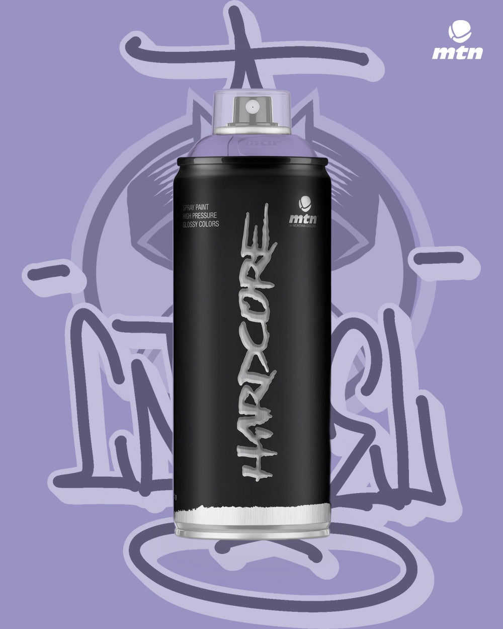 MTN Hardcore Spray Paint - Violet - 400ml spray paint can, Cartel Paint Supplies