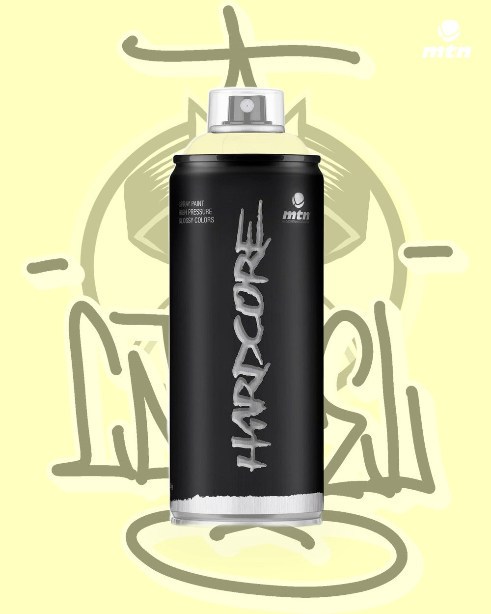 RV-252 Unicorn Yellow spray paint can, Cartel Paint Supplies