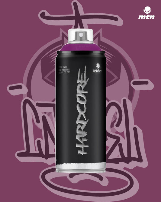 MTN Hardcore 400ml Tube Violet RV-226 spray paint can, Cartel Paint Supplies