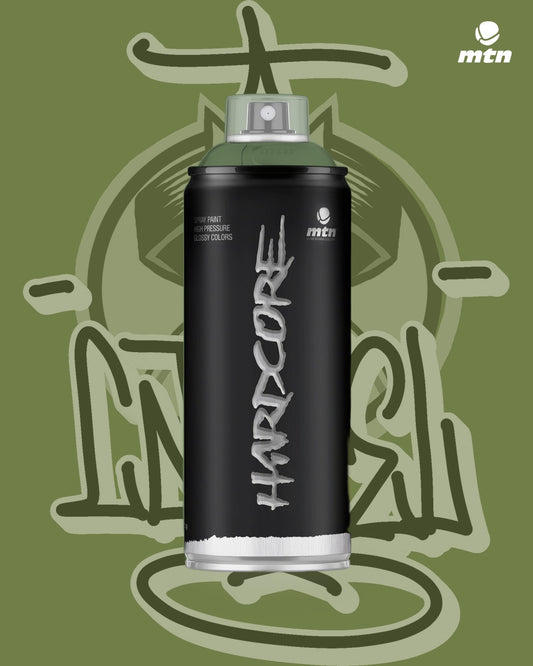 RV-6013 Khaki Green spray paint can, Cartel Paint Supplies