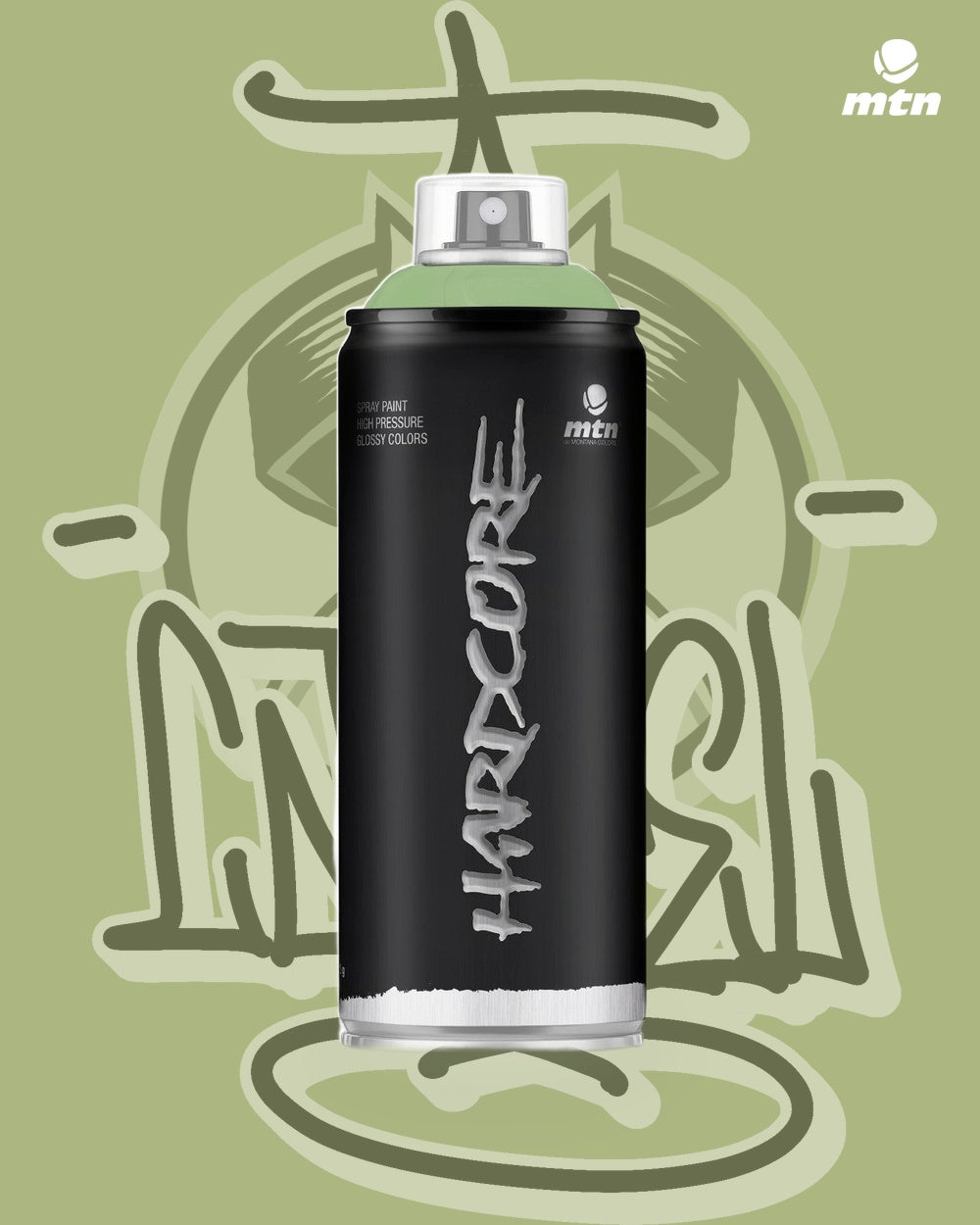 RV-15 Apple Green spray paint can, Cartel Paint Supplies