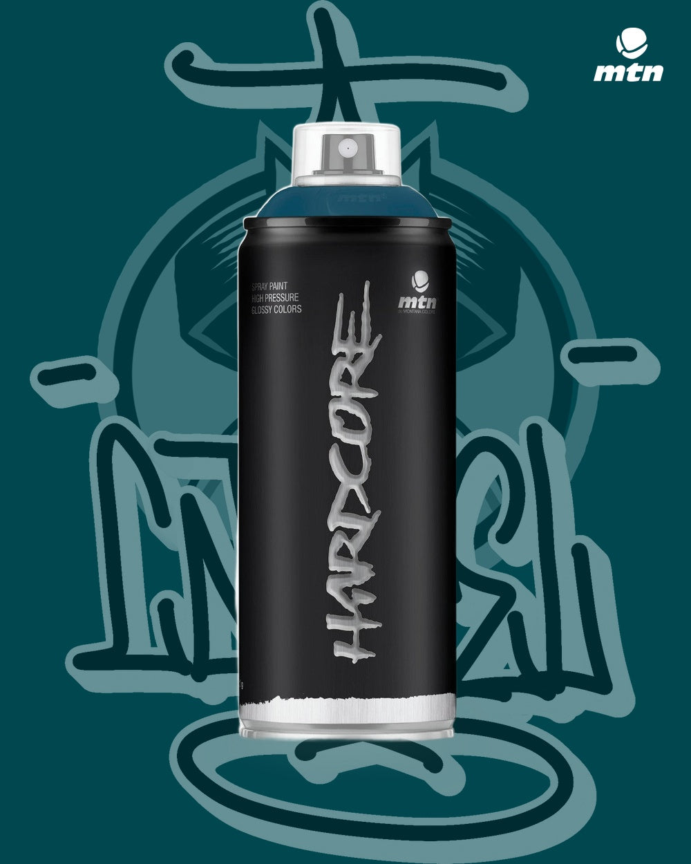 MTN Hardcore Indigo Blue RV-234 spray paint can, Cartel Paint Supplies