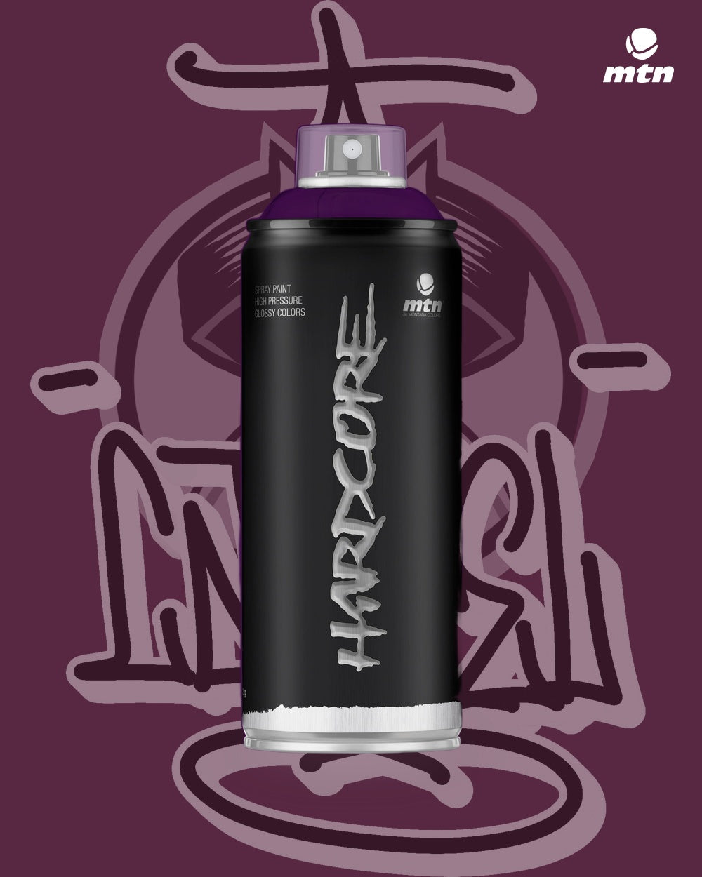 MTN Hardcore Spray Paint - Cherry - 400ml spray paint can, Cartel Paint Supplies
