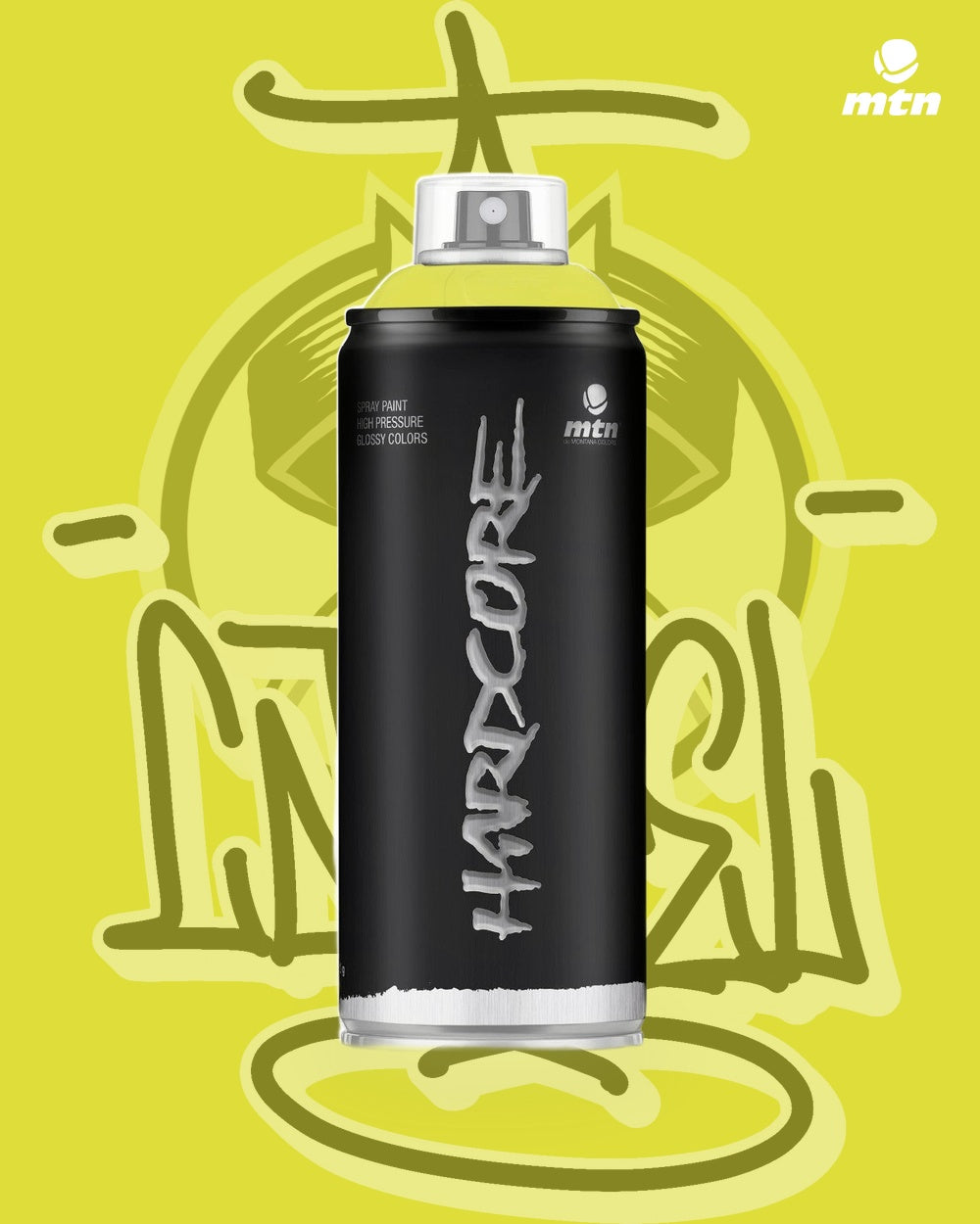 MTN Hardcore Poison Green RV-235 spray paint can, Cartel Paint Supplies
