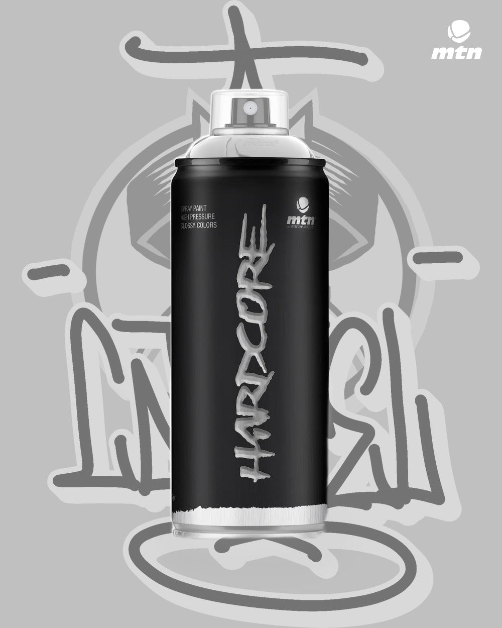 Silver Chrome spray paint can, Cartel Paint Supplies
