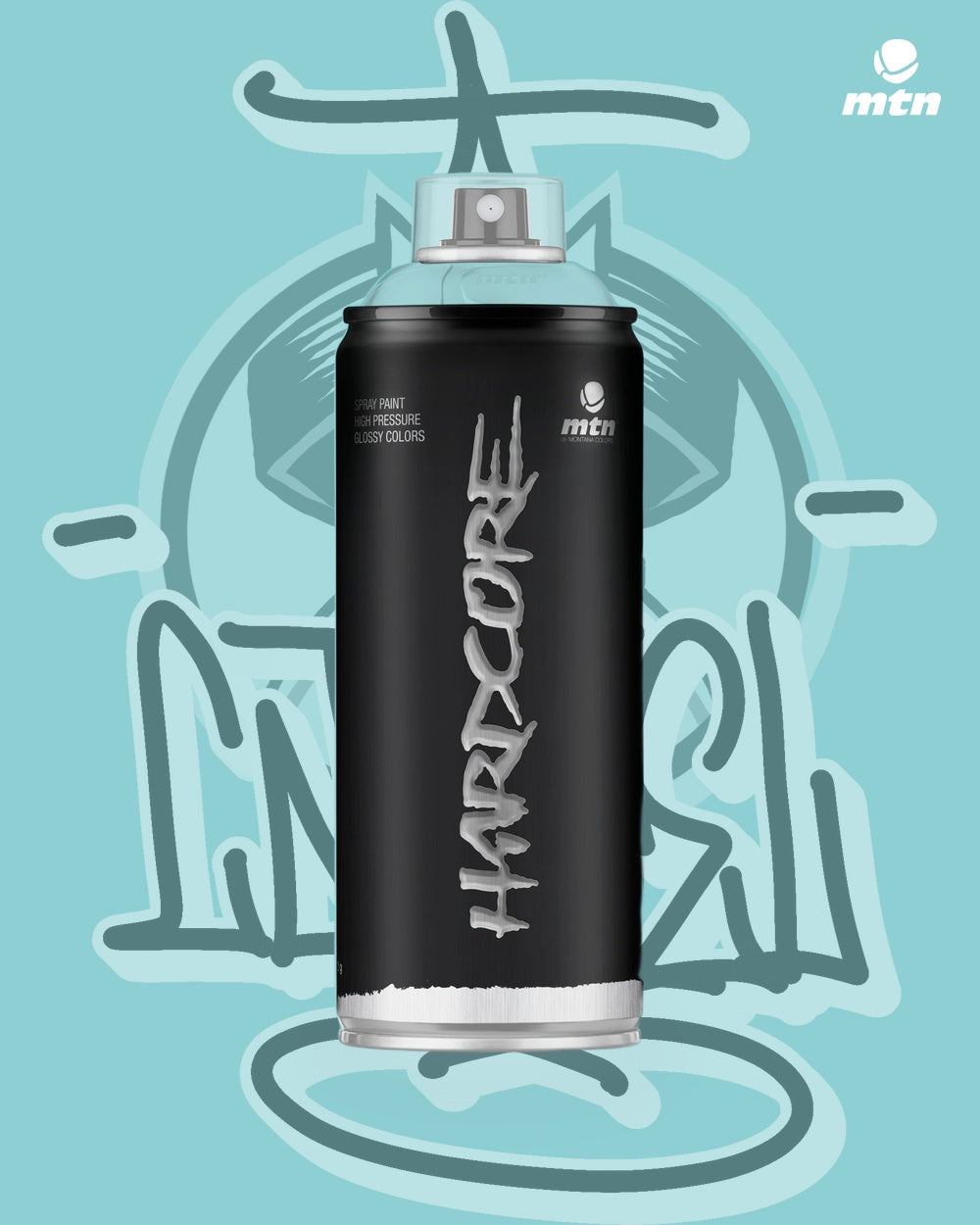 MTN Hardcore Spray Paint - Fukushima Blue - 400ml spray paint can, Cartel Paint Supplies