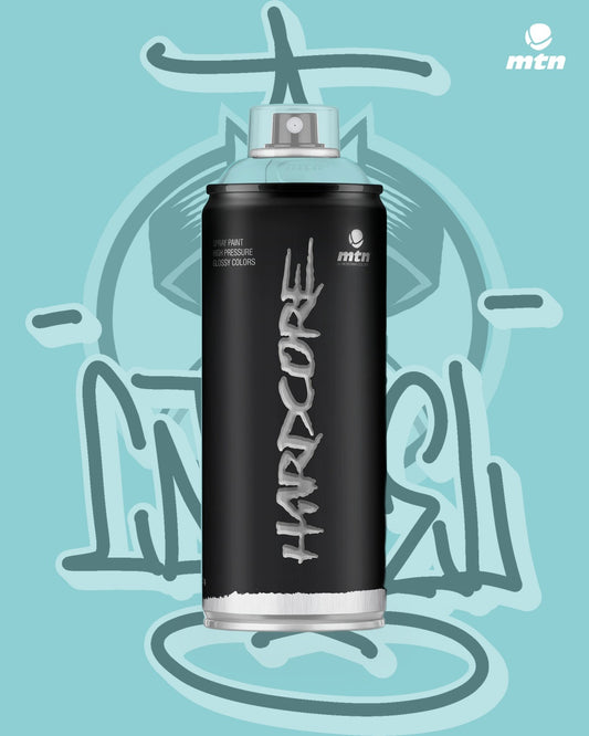 MTN Hardcore Spray Paint - Fukushima Blue - 400ml spray paint can, Cartel Paint Supplies