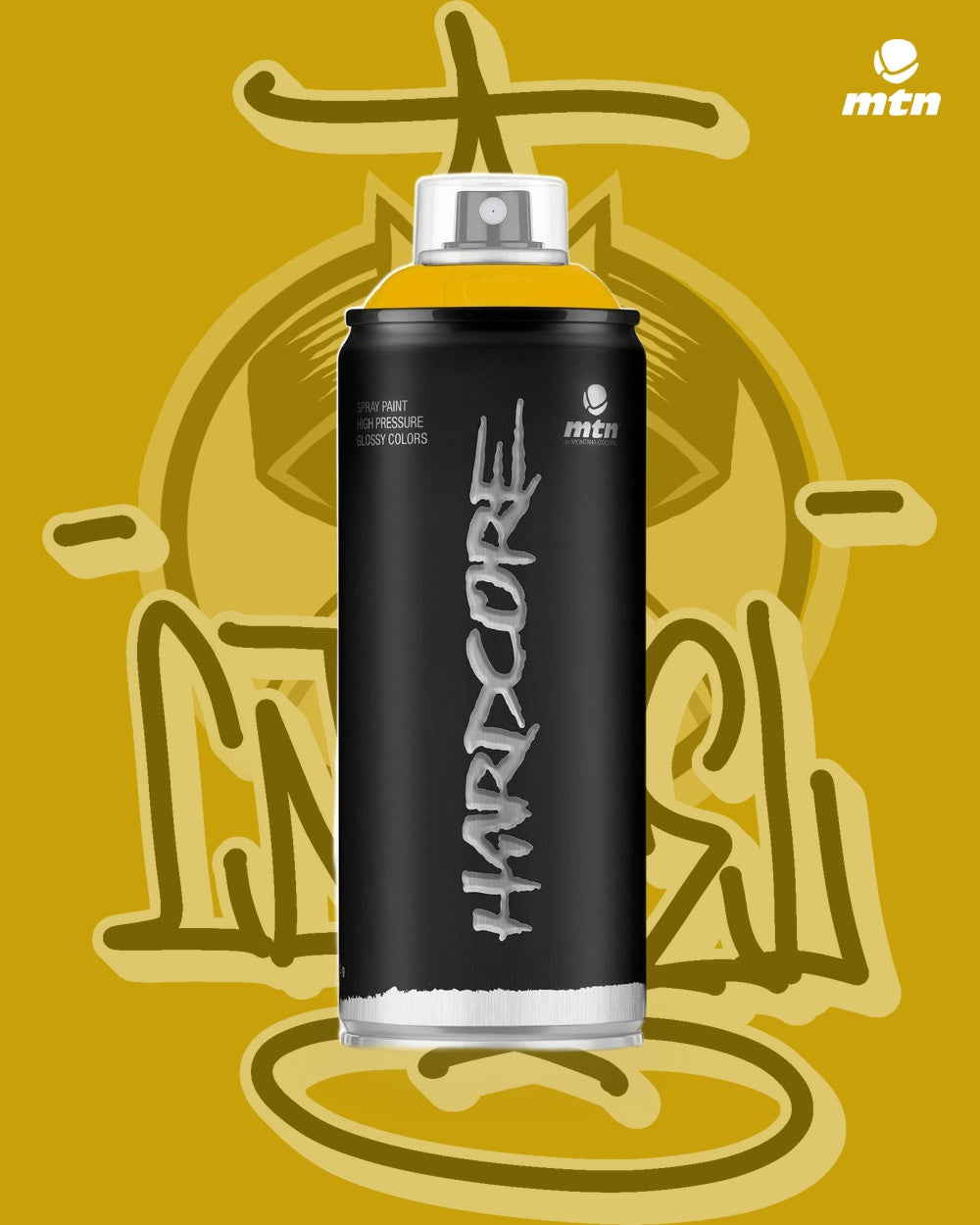 RV-11 Ganges Yellow spray paint can, Cartel Paint Supplies