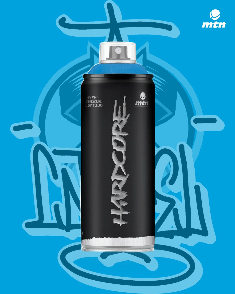 MTN Hardcore Avatar Blue RV-217 spray paint can, Cartel Paint Supplies