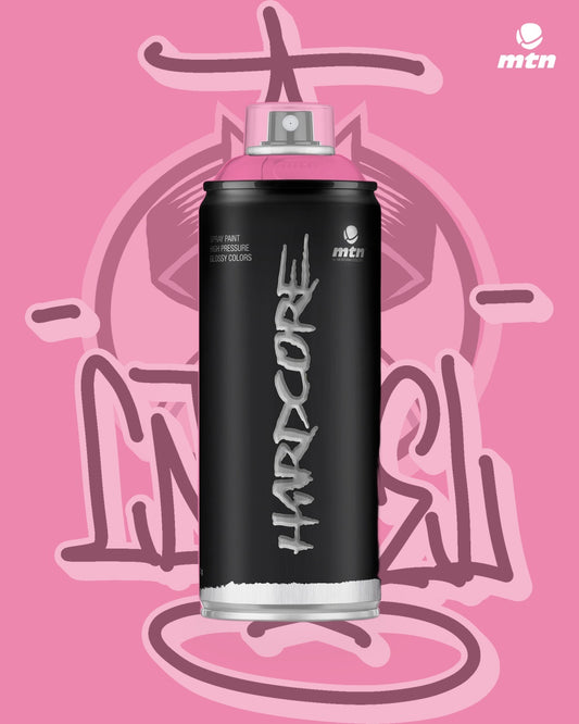 MTN Hardcore Spray Paint - Love Pink - 400ml spray paint can, Cartel Paint Supplies