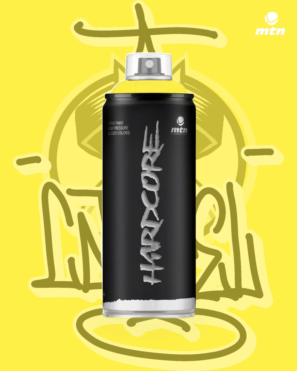 RV-20 Party Yellow spray paint can, Cartel Paint Supplies